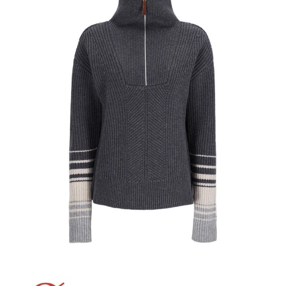 OBERMEYER Merino Wool LIMBER 1/2 ZIP SWEATER WOMEN'S - Picture 1 of 6